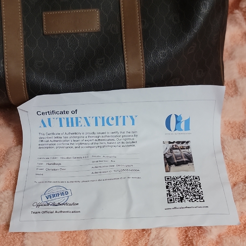 Dior Elegant Black‎ and Brown Duffel Bag - Picture 9 of 9